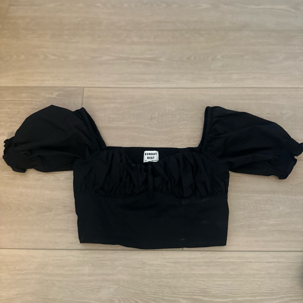 Sunday Best Elegant Black Blouse